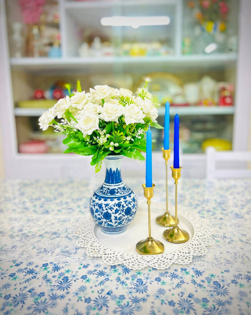 Vintage Brass Candlestick Holder Set ( Set of 3 )